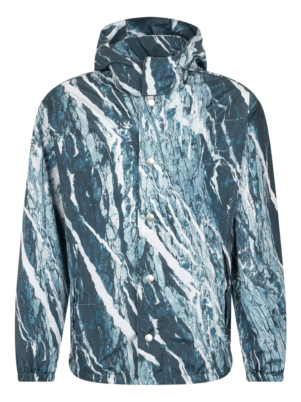 Roberto Cavalli Marble-Print Bomber Jacket