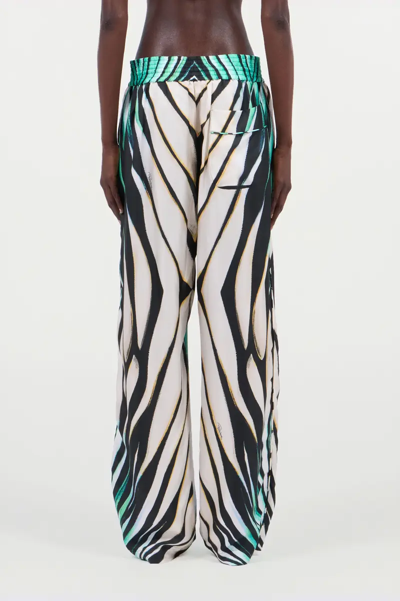 Roberto Cavalli Ray of Sea Palazzo Pants | Thumbnail 3