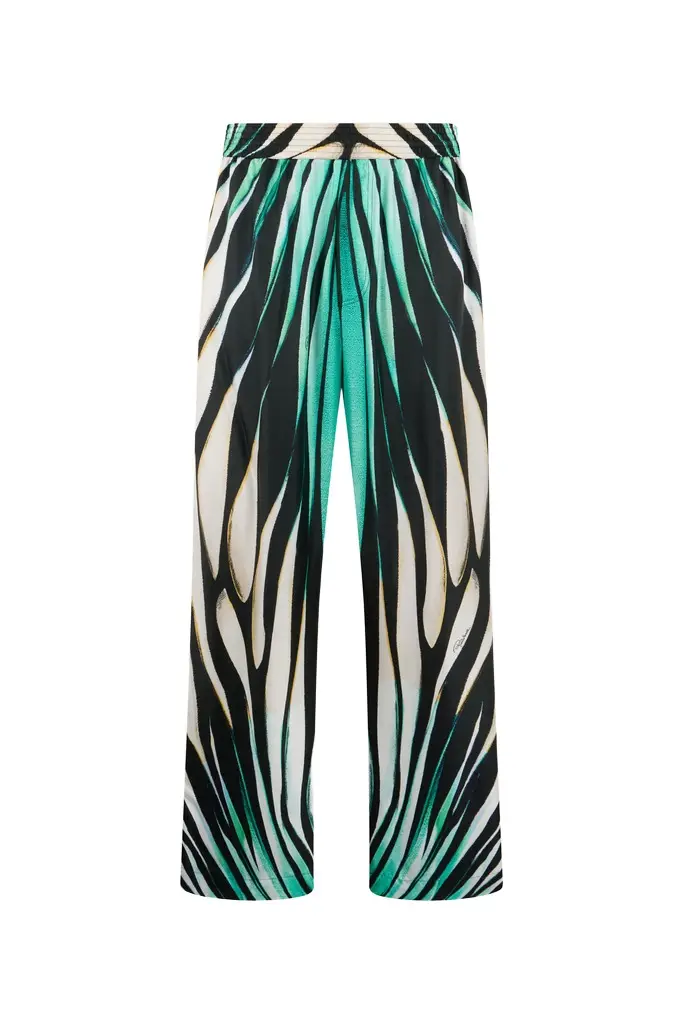 Roberto Cavalli Ray of Sea Palazzo Pants