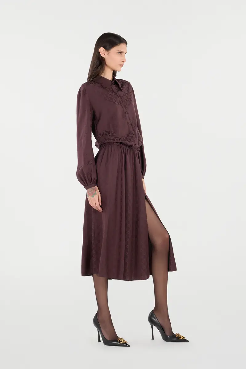 Roberto Cavalli Shirt Dress With Mirror Snake Monogram | Thumbnail 2 Roberto Cavalli Shirt Dress With Mirror Snake Monogram | Thumbnail 2