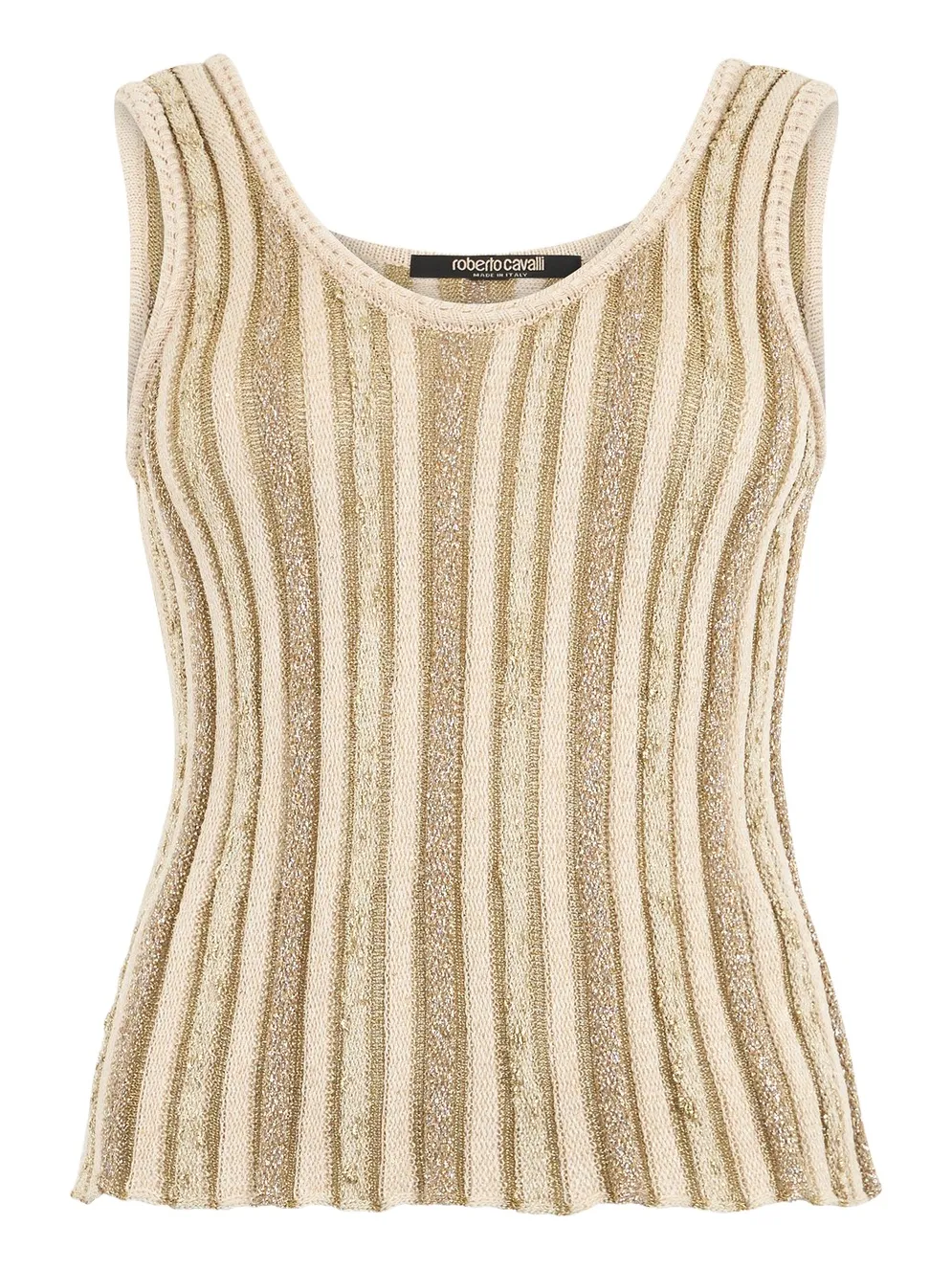 Striped Lurex Knit Top