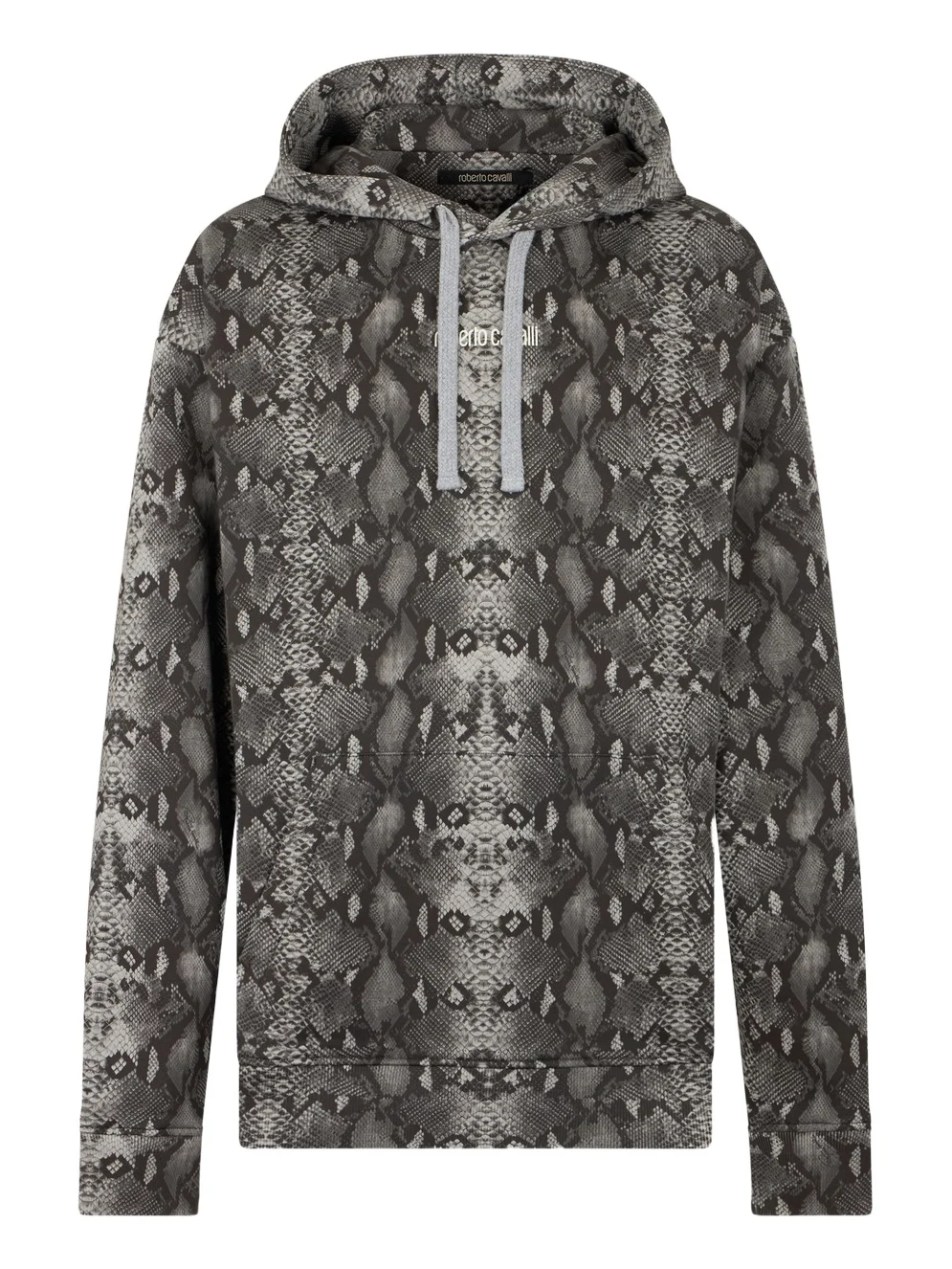 Roberto Cavalli Python Print Hoodie Sweatshirt