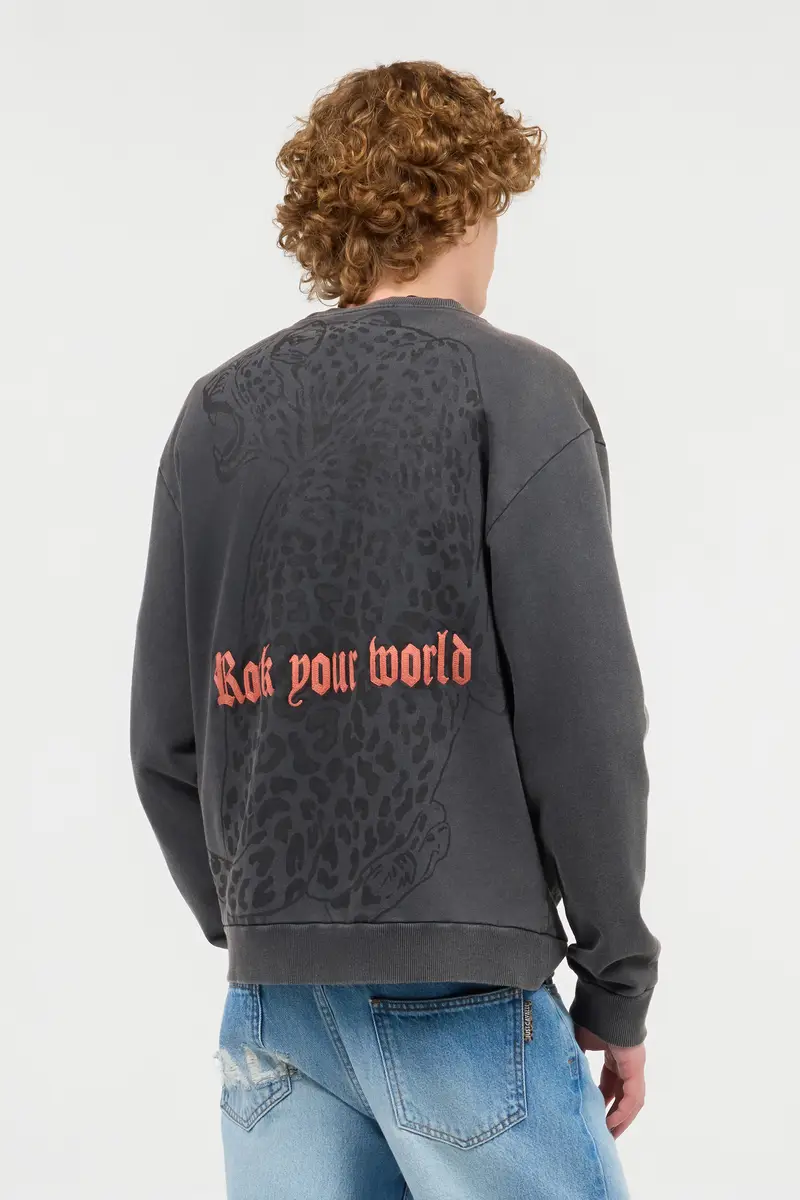 Roberto Cavalli Sweatshirt With Jaguar And Lettering | Thumbnail 3