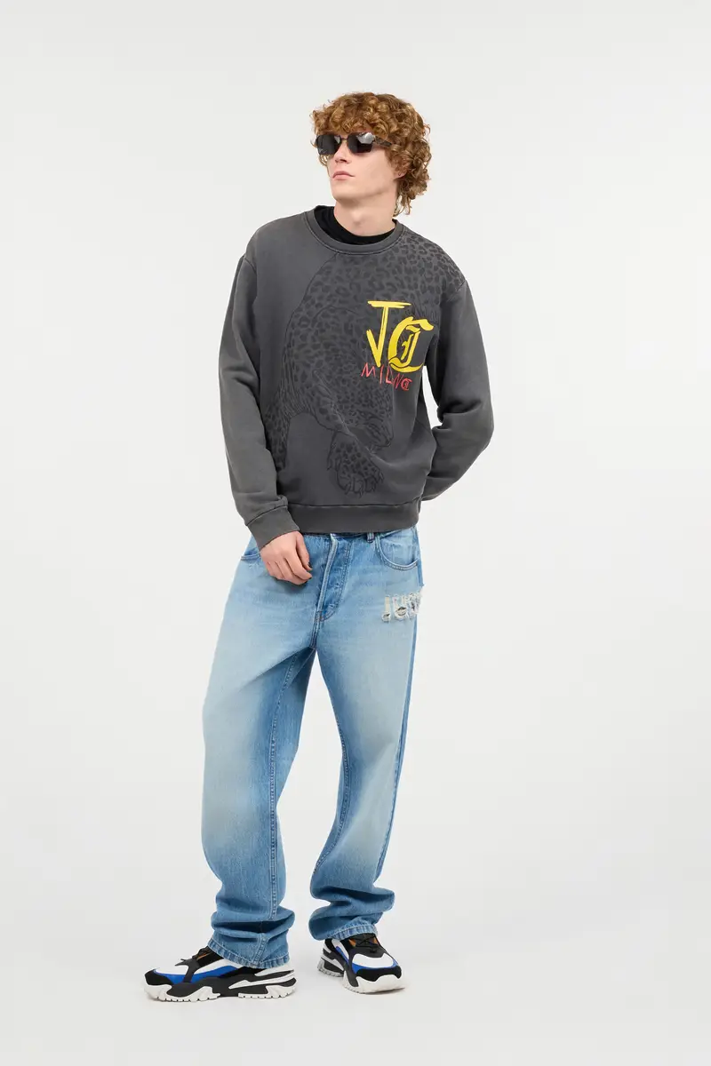 Roberto Cavalli Sweatshirt With Jaguar And Lettering | Thumbnail 7
