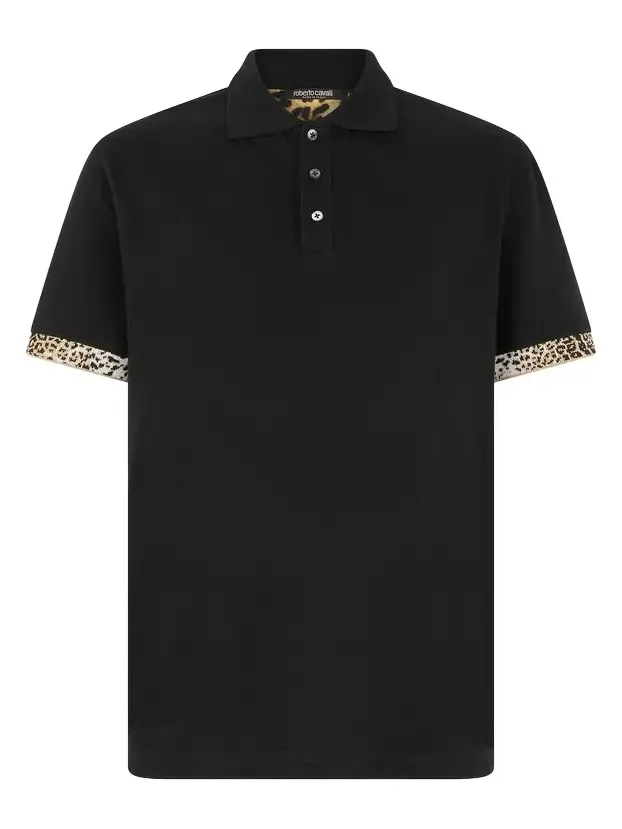 Polo With Jaguar Skin Details Polo With Jaguar Skin Details