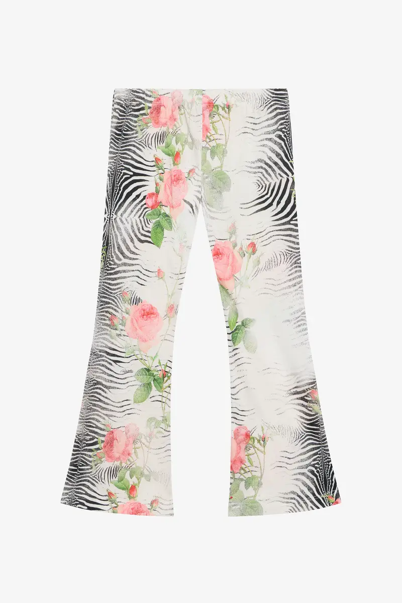 Roberto Cavalli Zebra Rose Print Trousers | Thumbnail 2 Roberto Cavalli Zebra Rose Print Trousers | Thumbnail 2