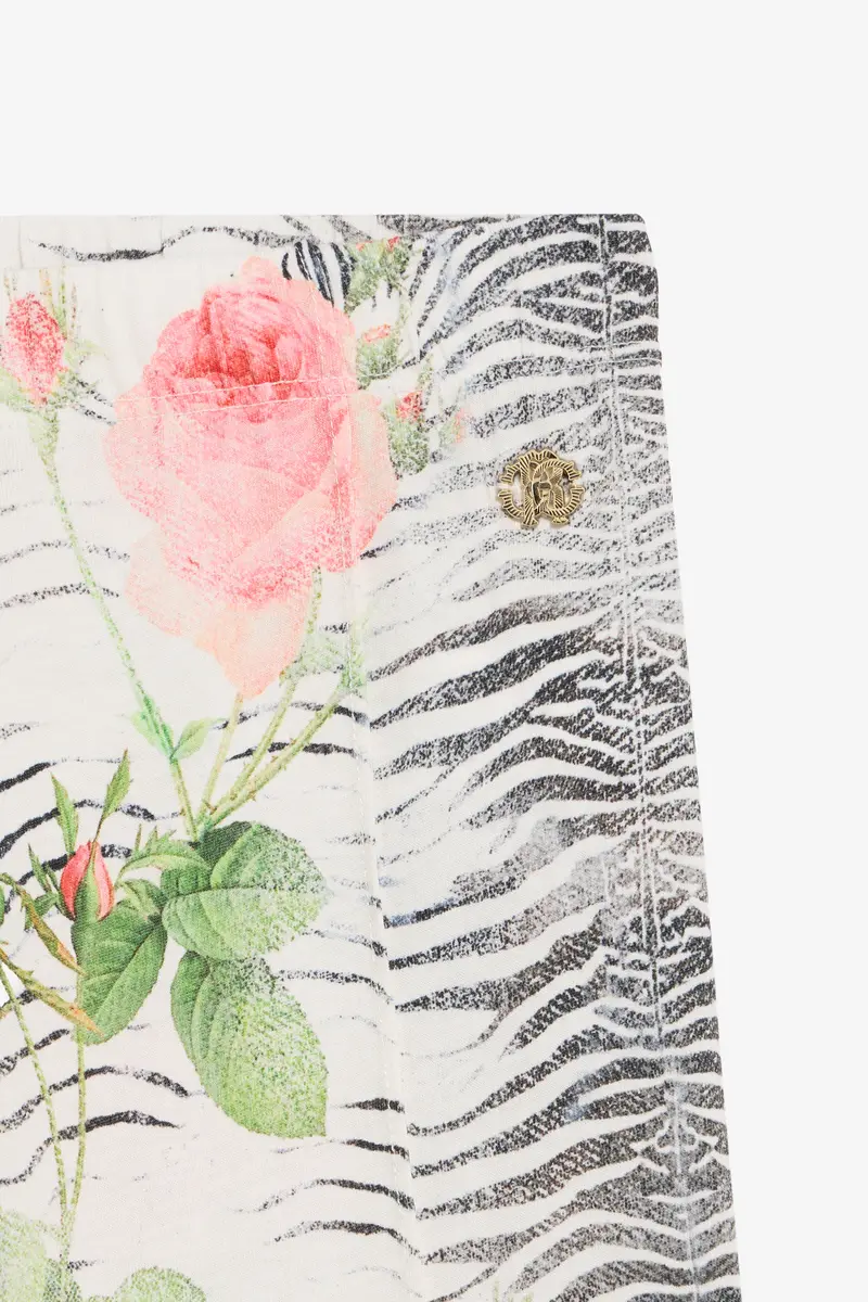 Roberto Cavalli Zebra Rose Print Trousers | Thumbnail 3 Roberto Cavalli Zebra Rose Print Trousers | Thumbnail 3