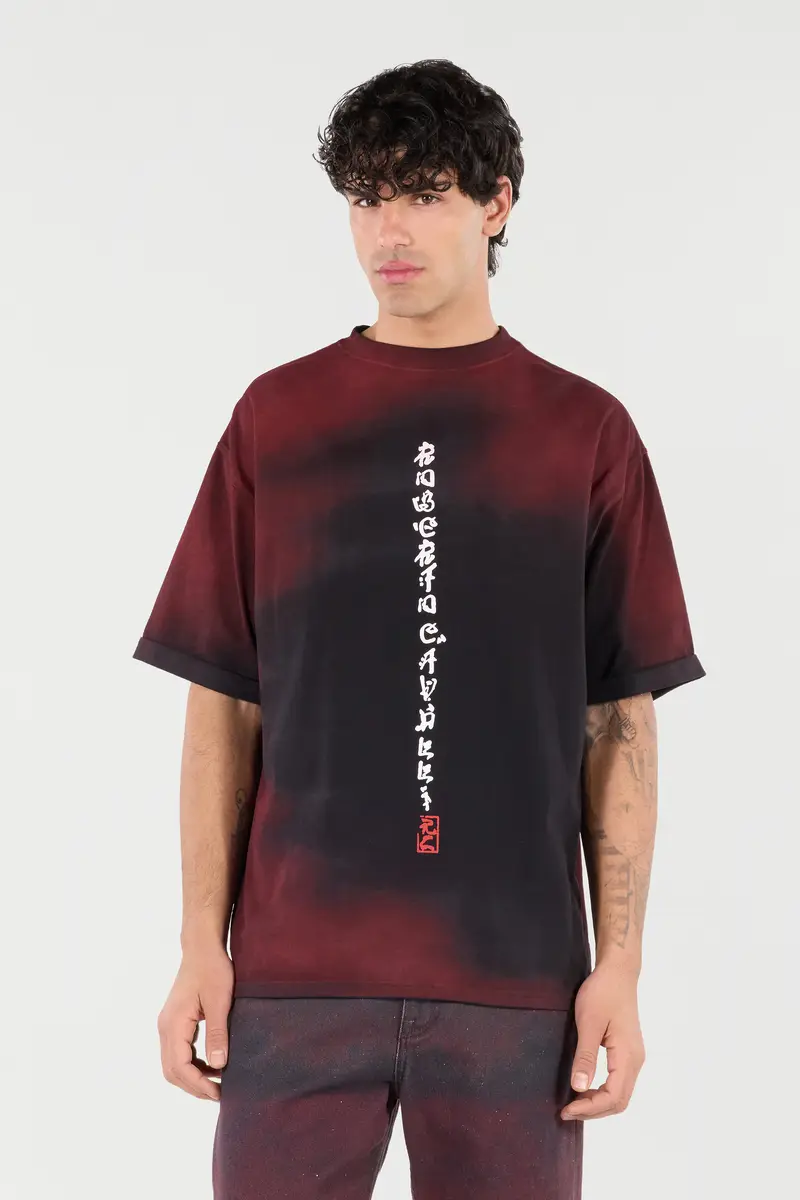 Roberto Cavalli Mottled Effect T-Shirt With Dragons And Logo | Thumbnail 2