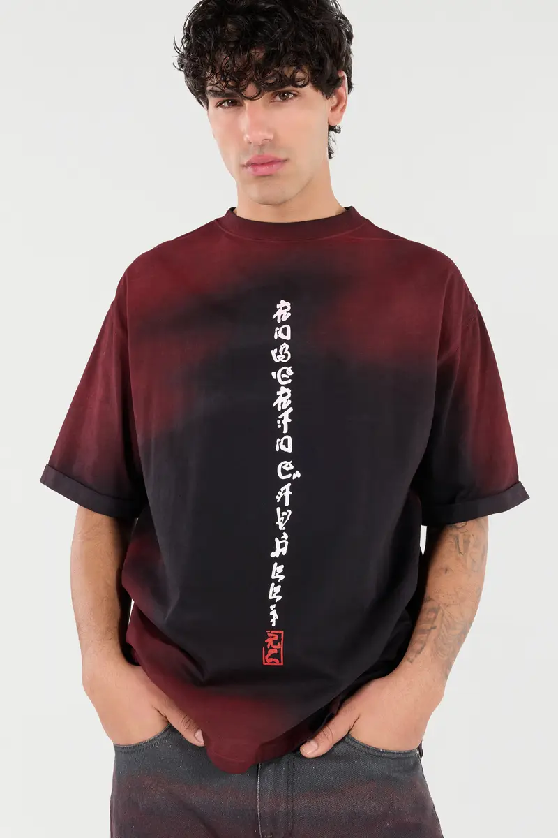 Roberto Cavalli Mottled Effect T-Shirt With Dragons And Logo | Thumbnail 5