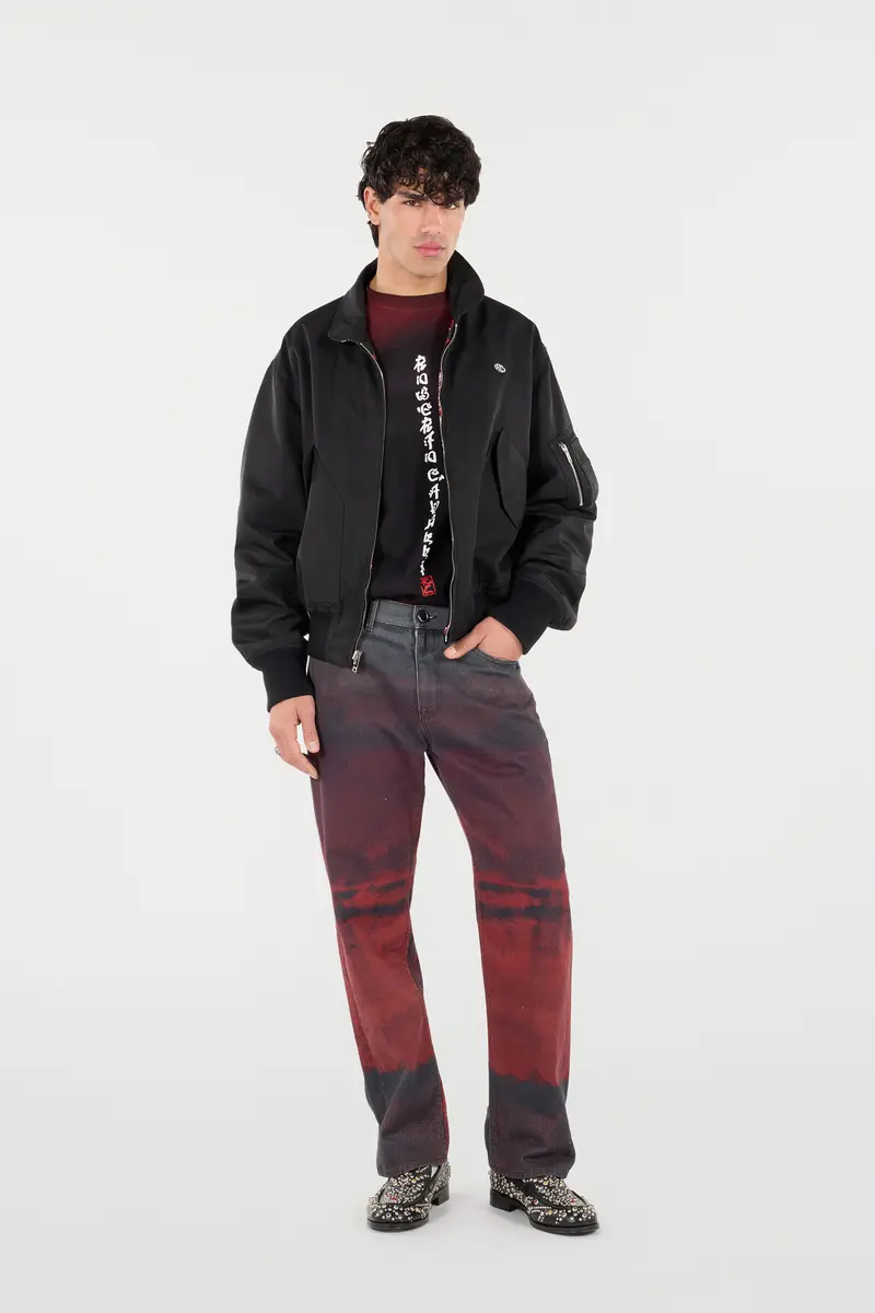 Roberto Cavalli Mottled Effect T-Shirt With Dragons And Logo | Thumbnail 7