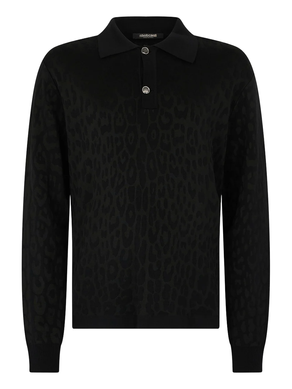 Jaguar Skin Long-Sleeved Knitted Polo Jaguar Skin Long-Sleeved Knitted Polo