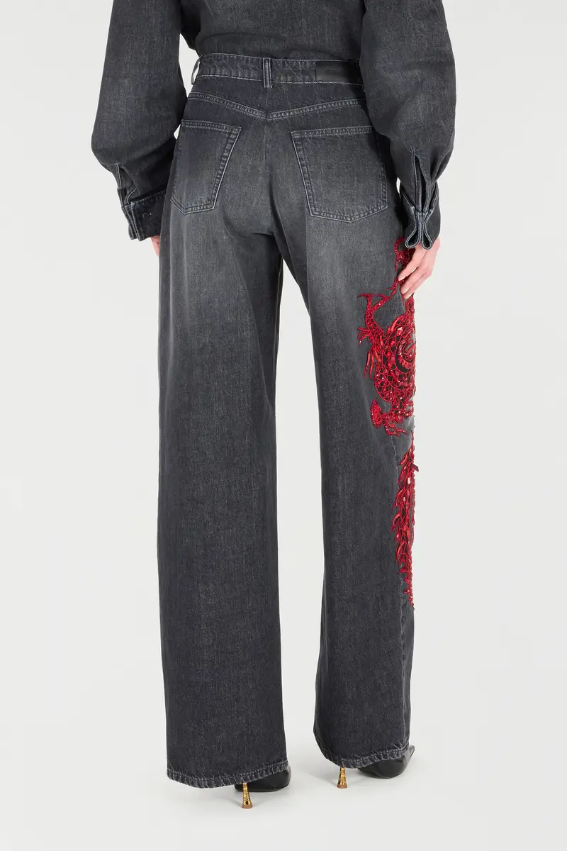 Roberto Cavalli Jeans With Embroidery And Sequins | Thumbnail 3 Roberto Cavalli Jeans With Embroidery And Sequins | Thumbnail 3