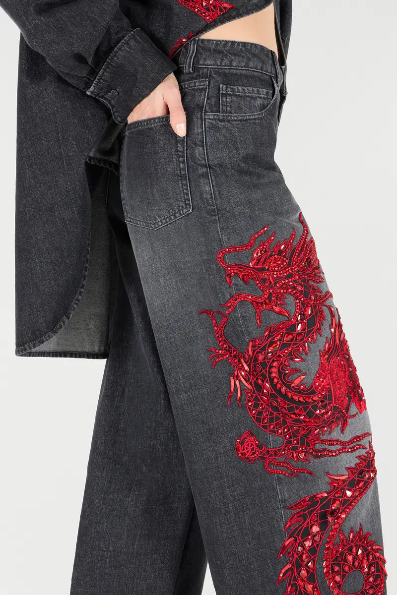 Roberto Cavalli Jeans With Embroidery And Sequins | Thumbnail 6 Roberto Cavalli Jeans With Embroidery And Sequins | Thumbnail 6