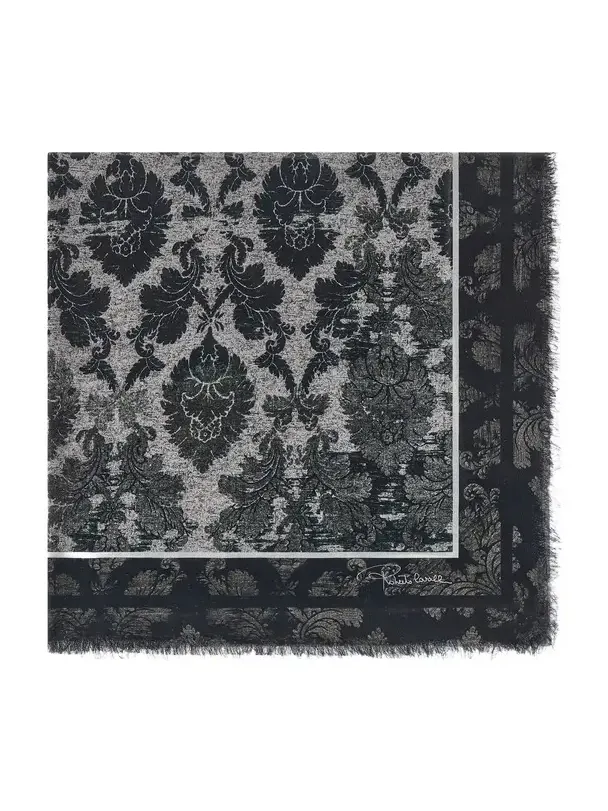 Roberto Cavalli Shawl with Brocade Print