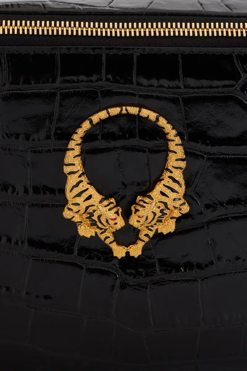Roberto Cavalli Roar Belt Bag Black Leather | Thumbnail 5