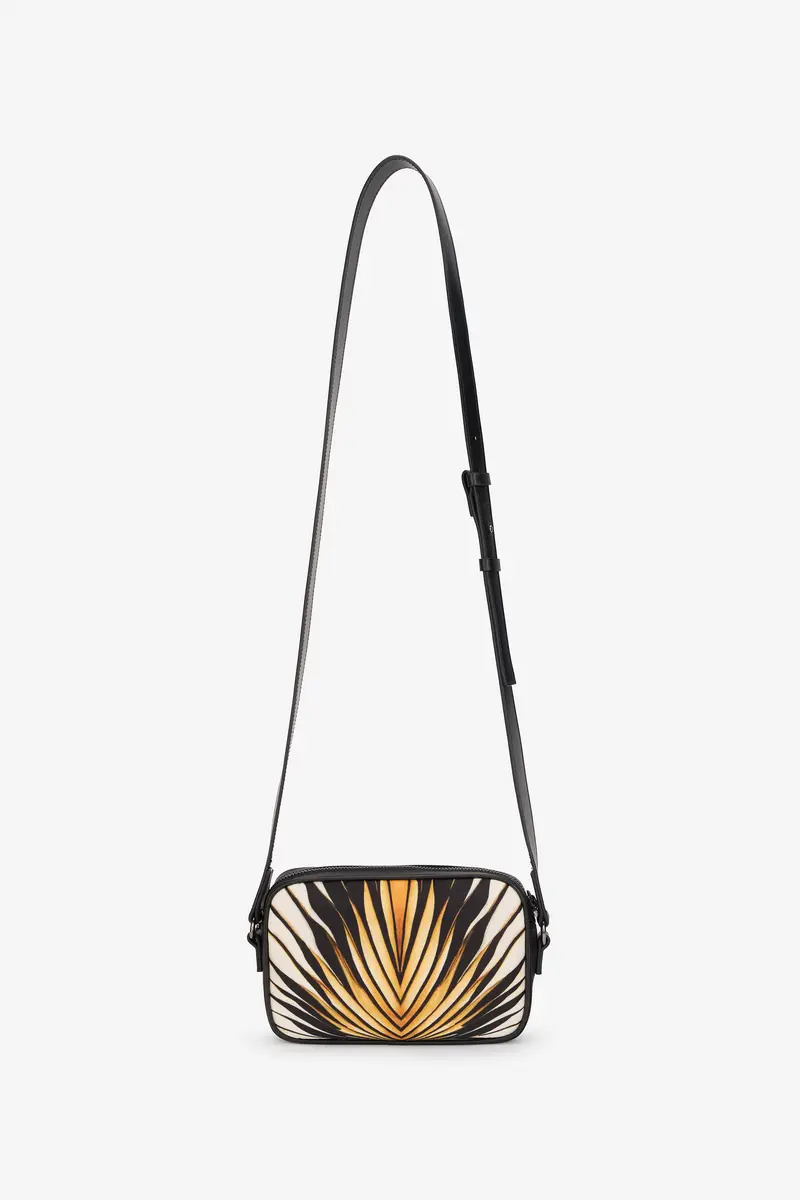 Roberto Cavalli Camera Bag With Ray Of Gold Print | Thumbnail 2 Roberto Cavalli Camera Bag With Ray Of Gold Print | Thumbnail 2