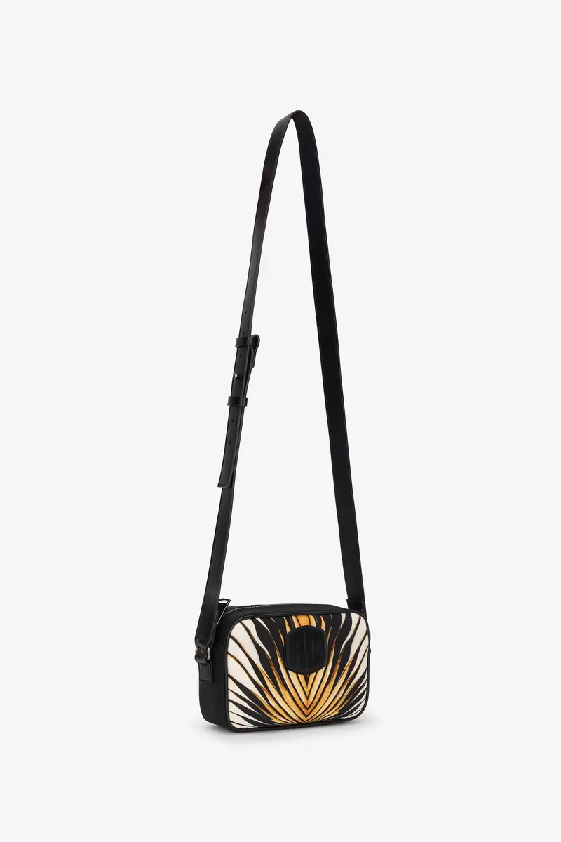 Roberto Cavalli Camera Bag With Ray Of Gold Print | Thumbnail 4 Roberto Cavalli Camera Bag With Ray Of Gold Print | Thumbnail 4