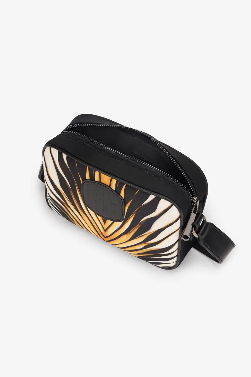 Roberto Cavalli Camera Bag With Ray Of Gold Print | Thumbnail 5 Roberto Cavalli Camera Bag With Ray Of Gold Print | Thumbnail 5