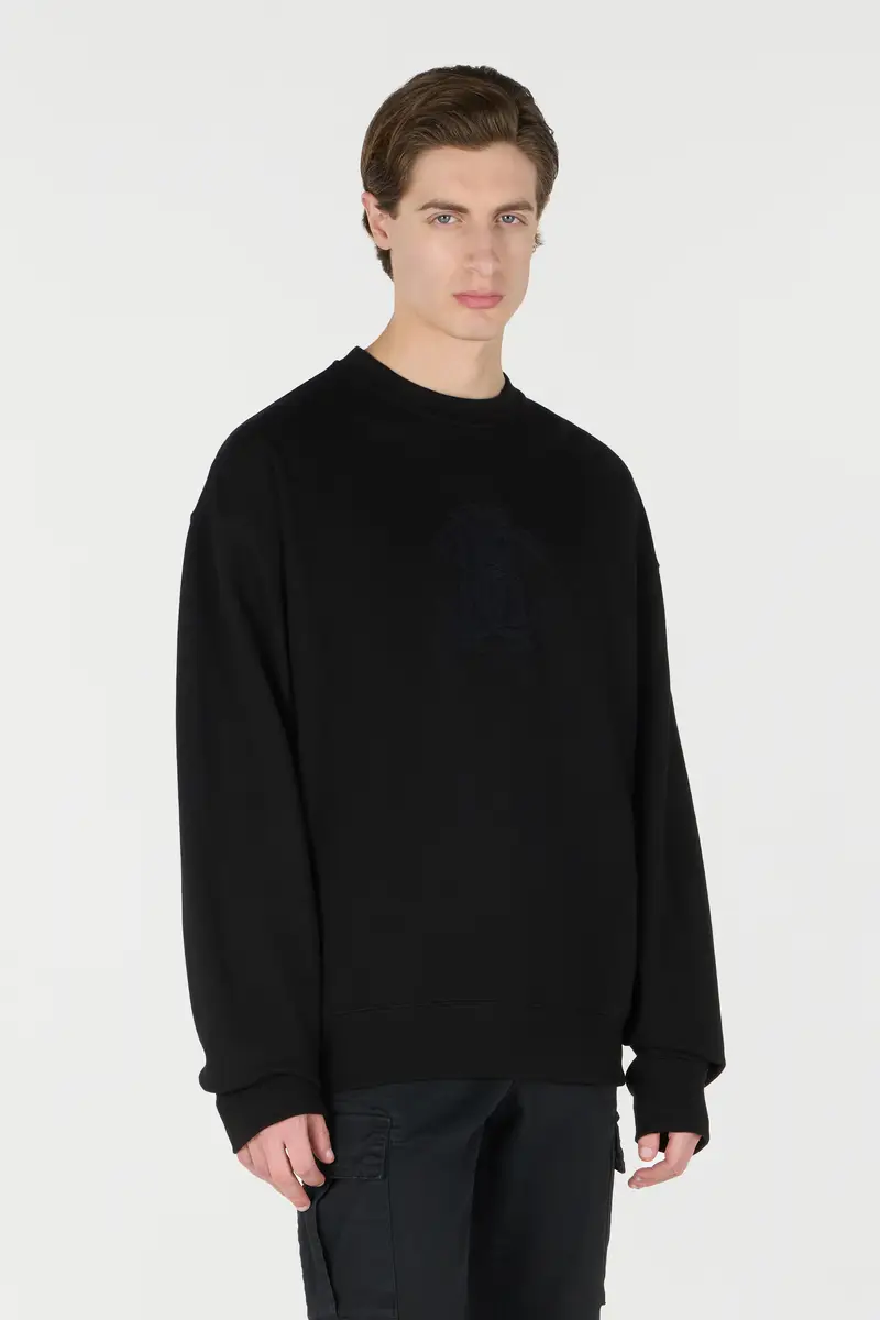 Roberto Cavalli Sweatshirt With Mirror Snake Monogram Embroidery | Thumbnail 2