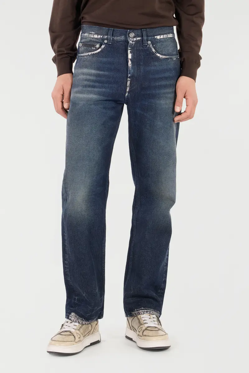 Roberto Cavalli Sandblasted-Effect Jeans With Chain | Thumbnail 2 Roberto Cavalli Sandblasted-Effect Jeans With Chain | Thumbnail 2