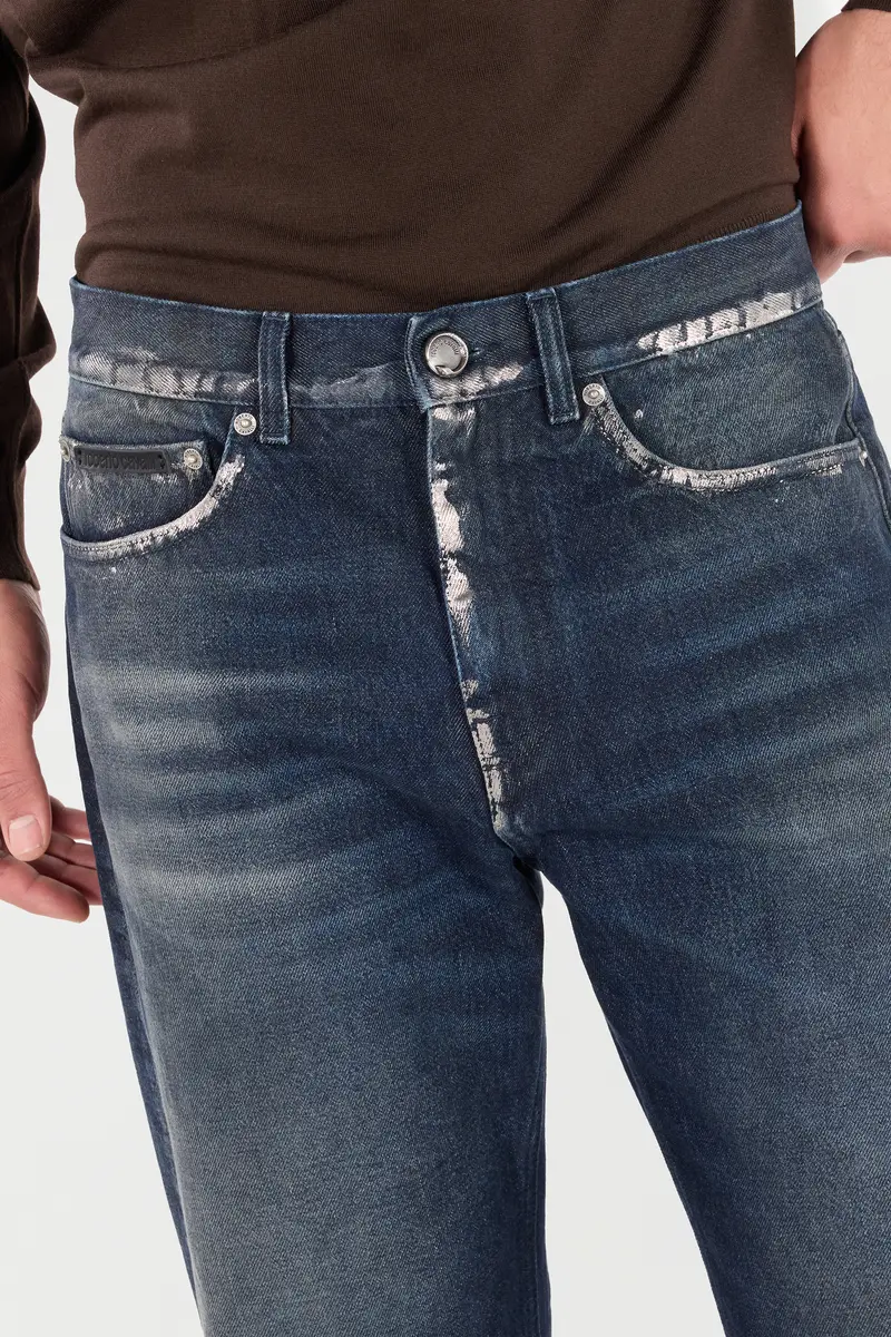 Roberto Cavalli Sandblasted-Effect Jeans With Chain | Thumbnail 4 Roberto Cavalli Sandblasted-Effect Jeans With Chain | Thumbnail 4