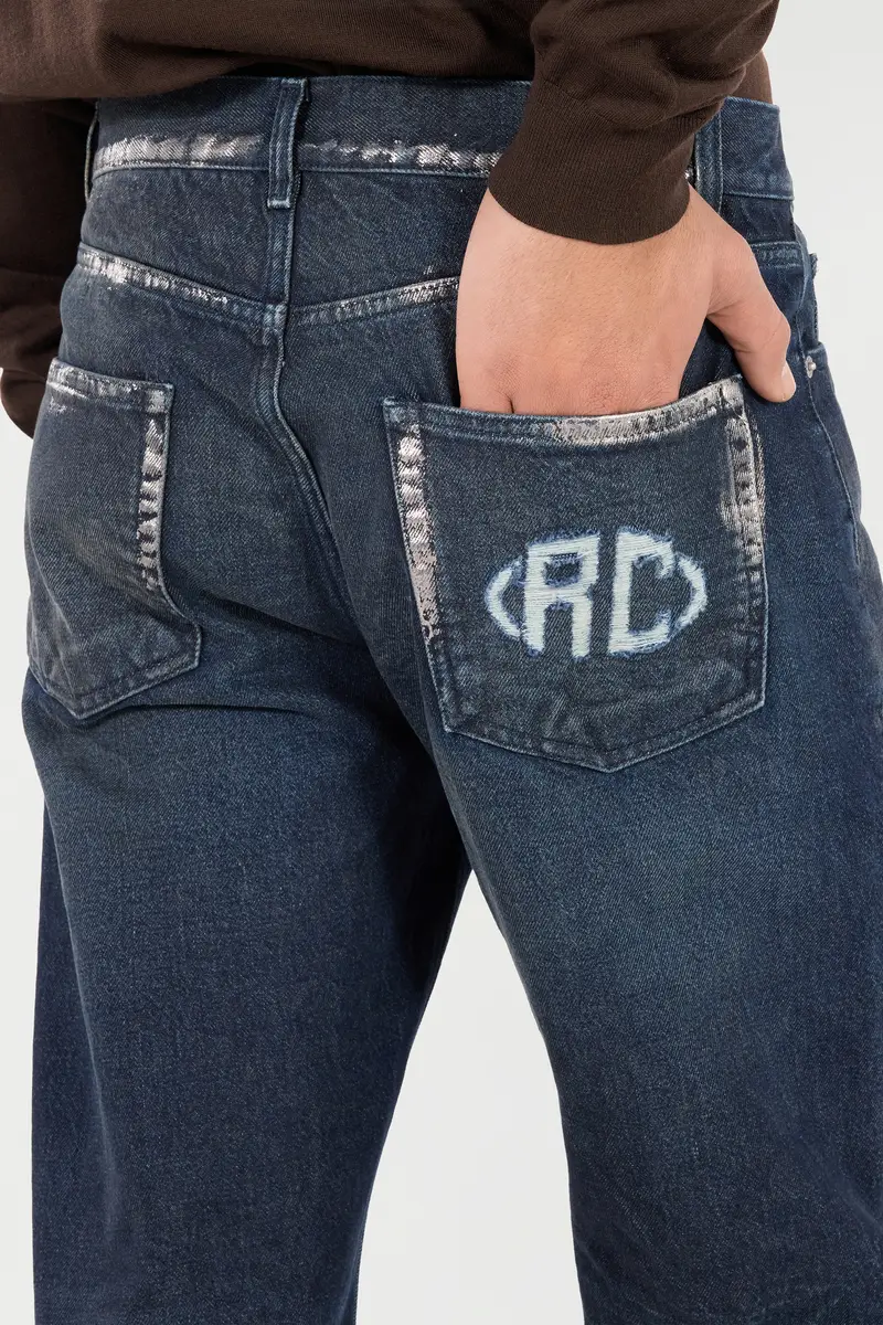 Roberto Cavalli Sandblasted-Effect Jeans With Chain | Thumbnail 5 Roberto Cavalli Sandblasted-Effect Jeans With Chain | Thumbnail 5