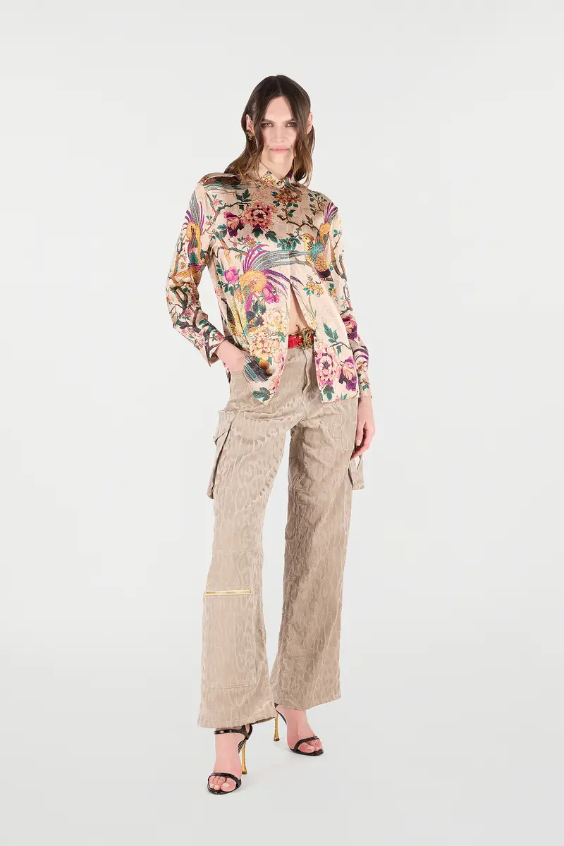 Roberto Cavalli Cargo Pants With All-Over Jaguar Skin Pattern | Thumbnail 7 Roberto Cavalli Cargo Pants With All-Over Jaguar Skin Pattern | Thumbnail 7