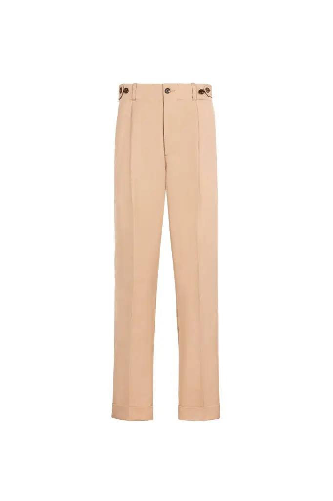 Roberto Cavalli Pleat-detail straight-leg trousers