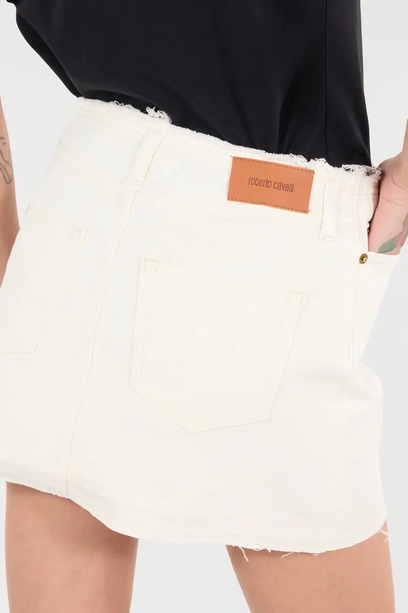 Roberto Cavalli Frayed Denim Miniskirt | Thumbnail 6 Roberto Cavalli Frayed Denim Miniskirt | Thumbnail 6