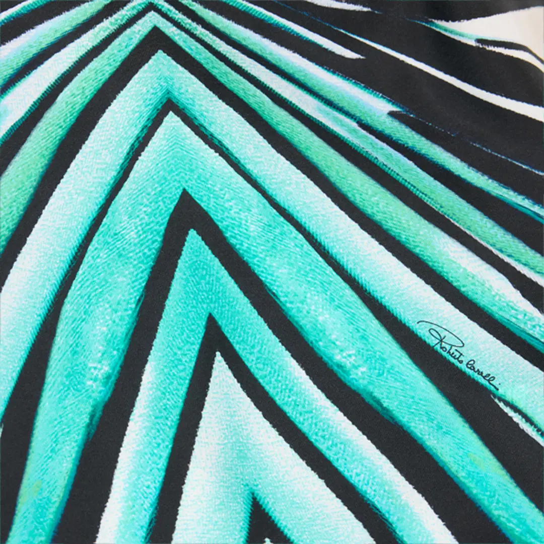 Roberto Cavalli Ray of Sea Print Silk Top | Thumbnail 4