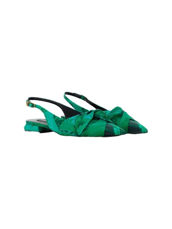 Le Pettegole slingback with Malachite print Le Pettegole slingback with Malachite print