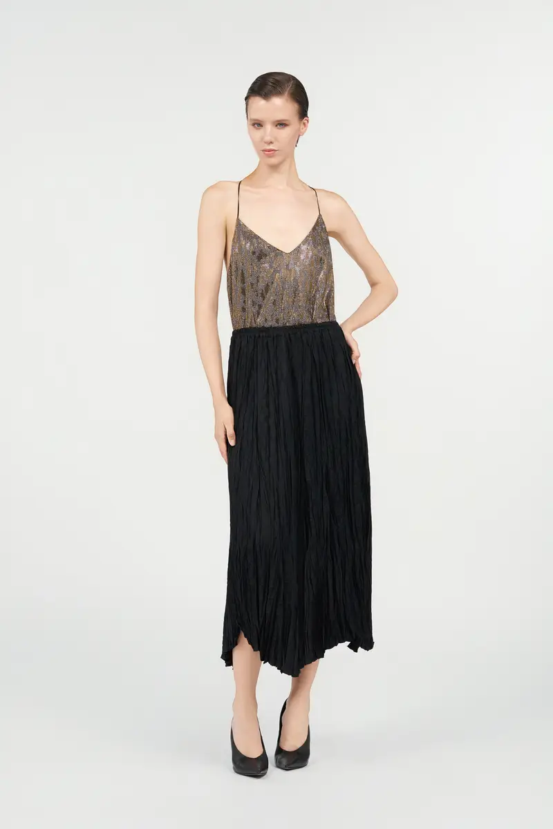 Roberto Cavalli Silk Midi Skirt with Monogram RC | Thumbnail 7 Roberto Cavalli Silk Midi Skirt with Monogram RC | Thumbnail 7