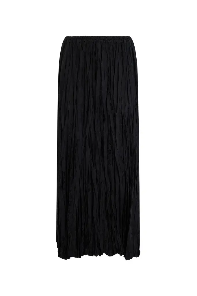 Roberto Cavalli Silk Midi Skirt with Monogram RC