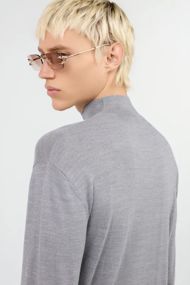 Roberto Cavalli Grey Sweater with Logo | Thumbnail 6 Roberto Cavalli Grey Sweater with Logo | Thumbnail 6