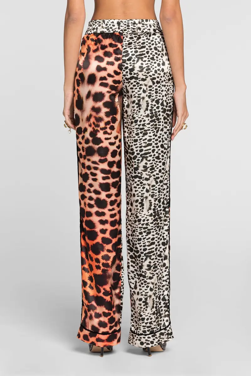 Roberto Cavalli Murena Print Silk Blend Trousers | Thumbnail 4 Roberto Cavalli Murena Print Silk Blend Trousers | Thumbnail 4