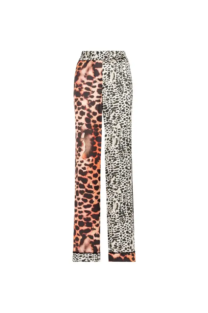 Murena Print Silk Blend Trousers Murena Print Silk Blend Trousers