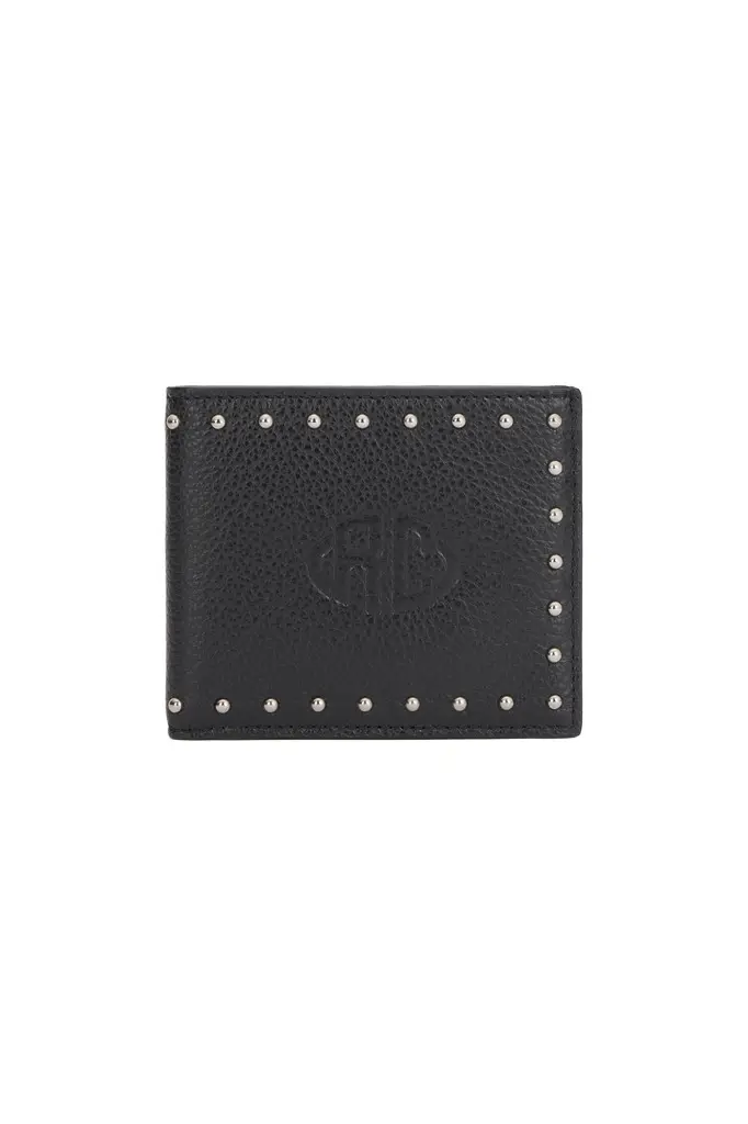 Roberto Cavalli Leather Wallet With Studs