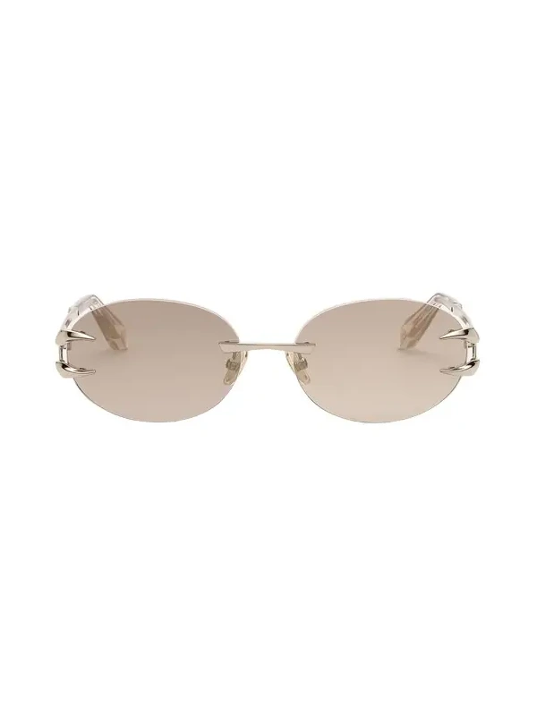 Round shape rimless sunglasses Round shape rimless sunglasses