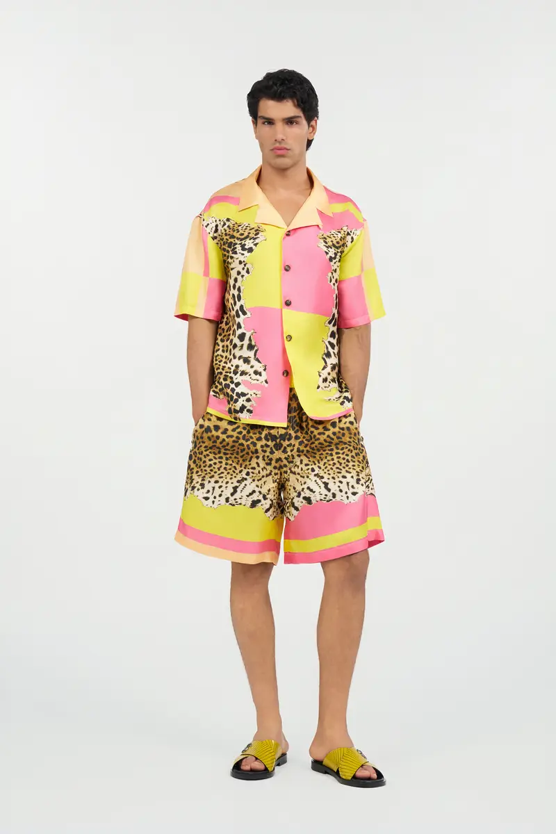 Roberto Cavalli Cavalli Pop Print Silk Shirt | Thumbnail 7 Roberto Cavalli Cavalli Pop Print Silk Shirt | Thumbnail 7