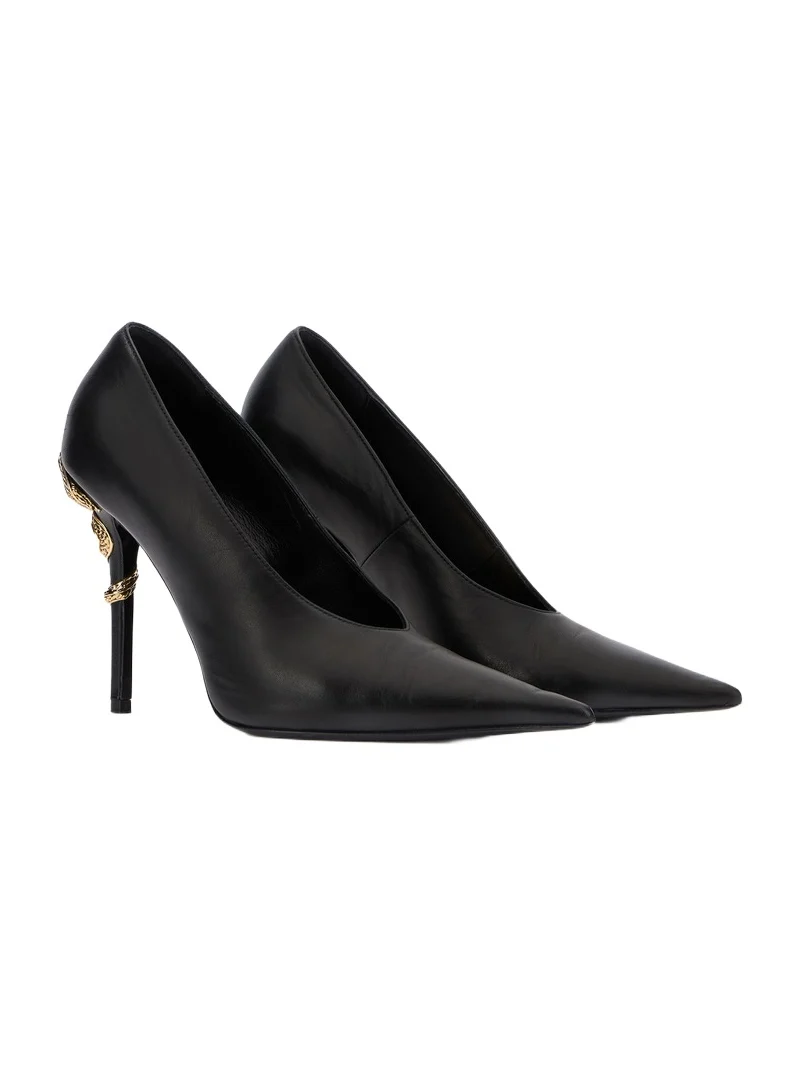 Serpentine leather pump Serpentine leather pump