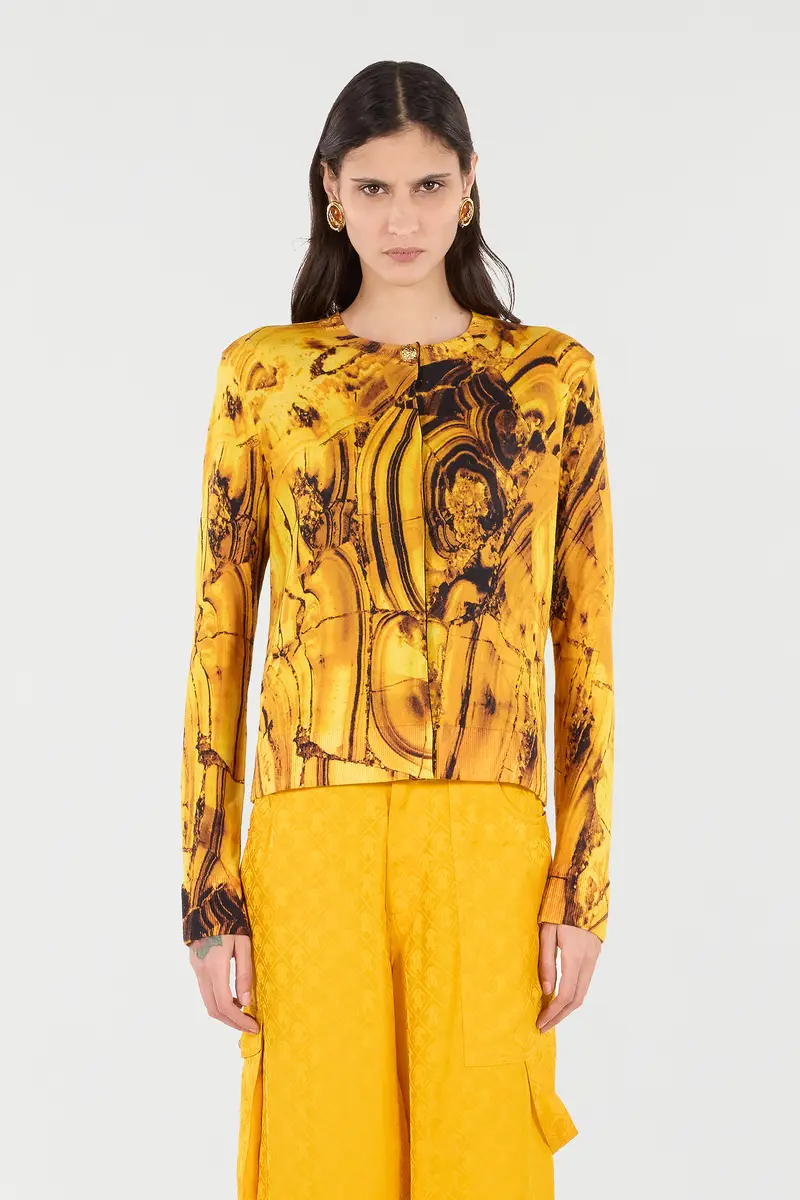 Roberto Cavalli Cardigan With Amber Print | Thumbnail 2 Roberto Cavalli Cardigan With Amber Print | Thumbnail 2