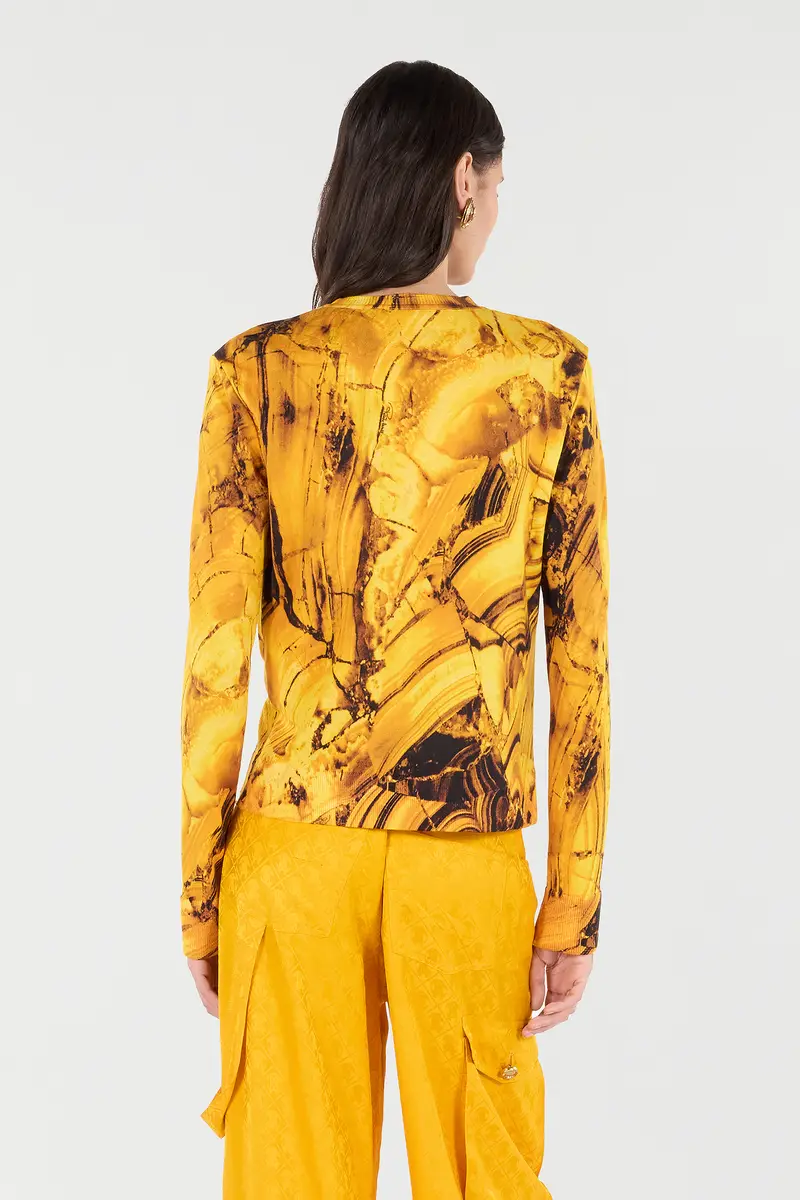 Roberto Cavalli Cardigan With Amber Print | Thumbnail 3 Roberto Cavalli Cardigan With Amber Print | Thumbnail 3