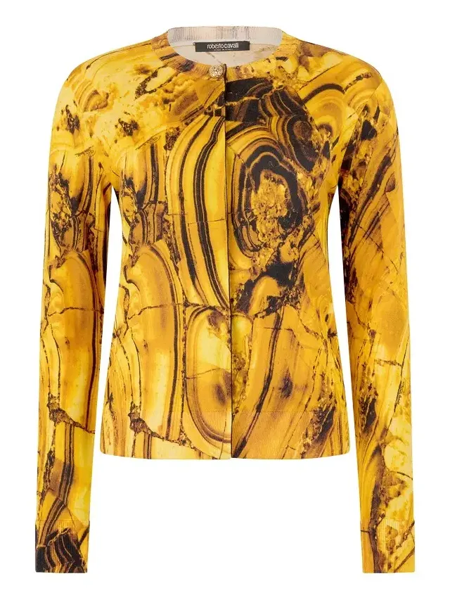 Cardigan With Amber Print Cardigan With Amber Print
