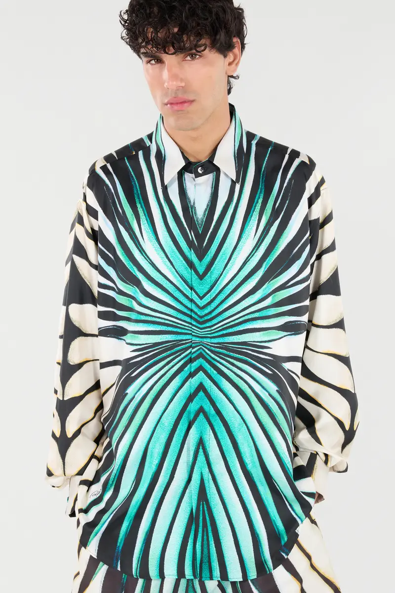 Roberto Cavalli Ray Of Sea Print Shirt | Thumbnail 5 Roberto Cavalli Ray Of Sea Print Shirt | Thumbnail 5