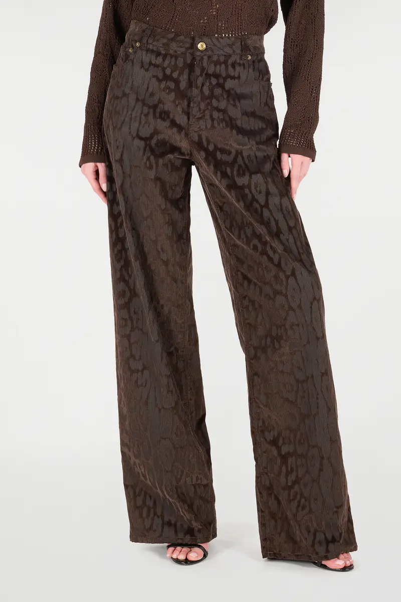 Roberto Cavalli Jaguar Skin Corduroy Pants | Thumbnail 2