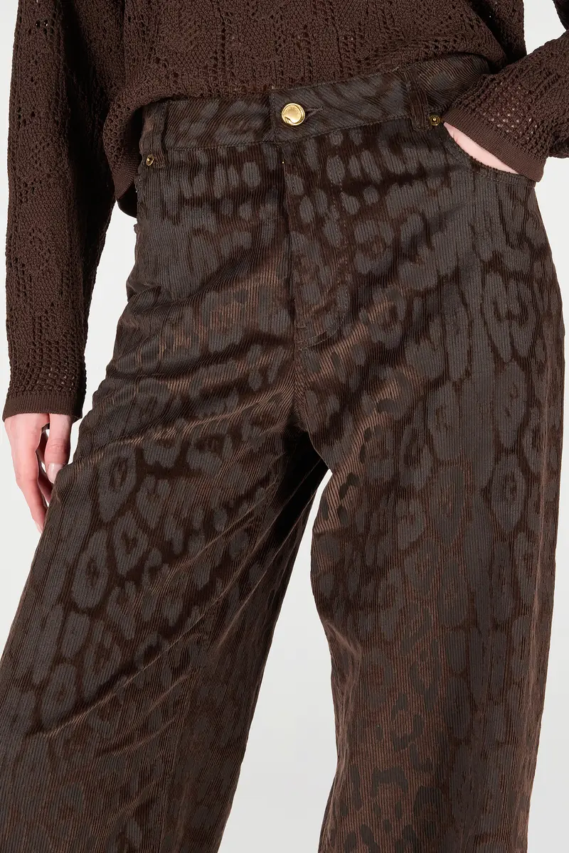 Roberto Cavalli Jaguar Skin Corduroy Pants | Thumbnail 5