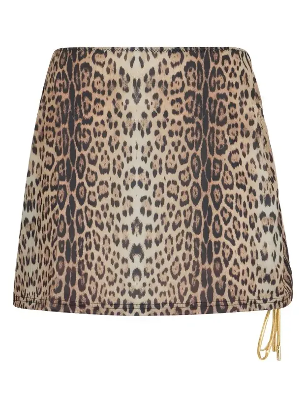 Roberto Cavalli Leopard Print Sarong