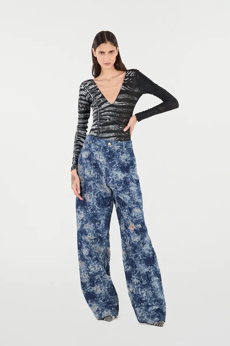 Roberto Cavalli Loose Fit Bleached-Effect Jeans | Thumbnail 7