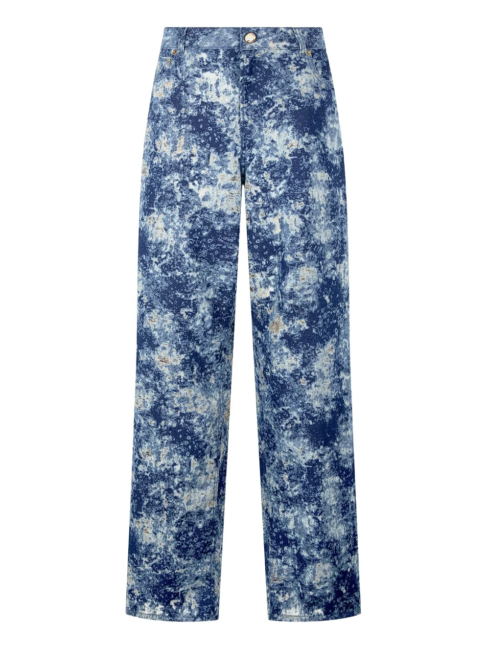 Roberto Cavalli Loose Fit Bleached-Effect Jeans