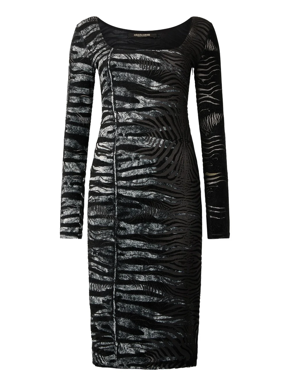 Roberto Cavalli Dress With Tiger Skin And Zebra Motif